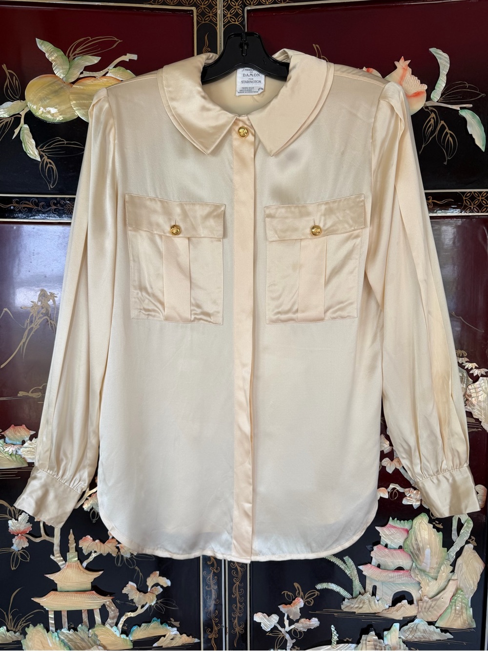 Vintage 80s silk classic shirt
